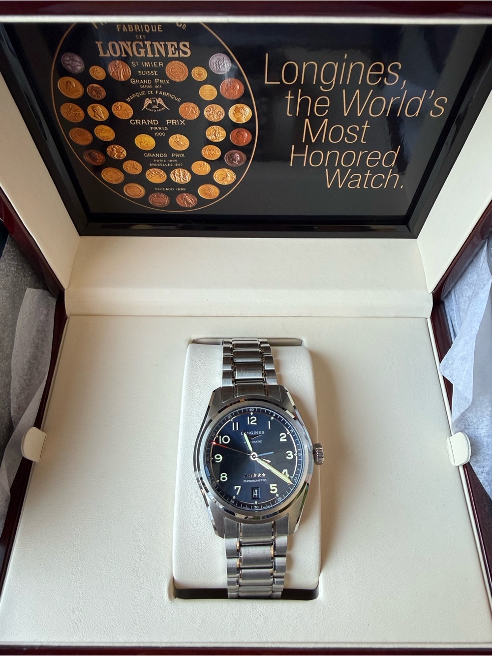Longines Spirit 37mm - Full Set - Excellent condition - Picture 5 of 6